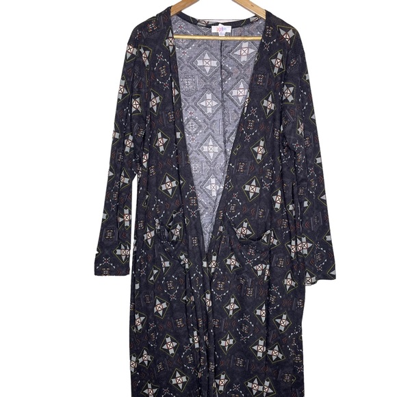 Robe Longue Sans Manches LuLaRoe Duster - Taille L Multicolore - Occasion Très Bon état